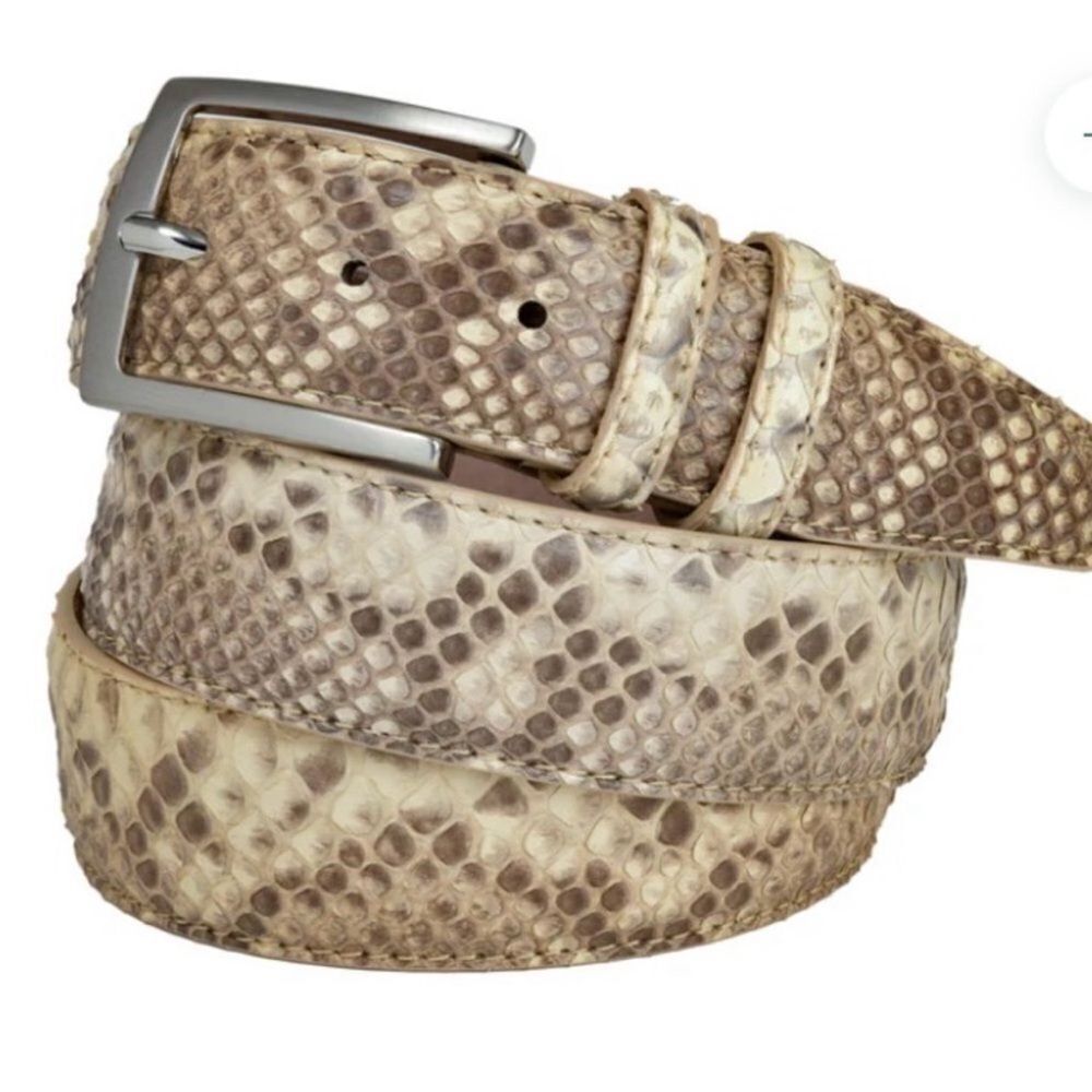 Rugero by Roger’s 100% python skin belt, L 45 inch